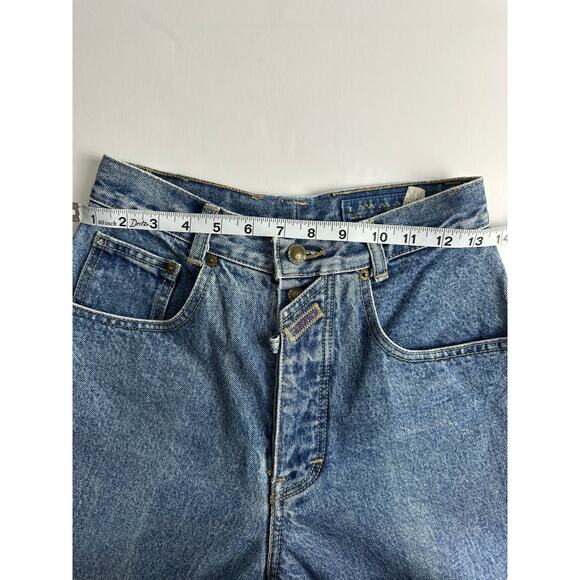 Vintage Lawman Jeans Size 7 27x32 Western Cowgirl Rodeo Button Fly Tapered Mom - Picture 11 of 15